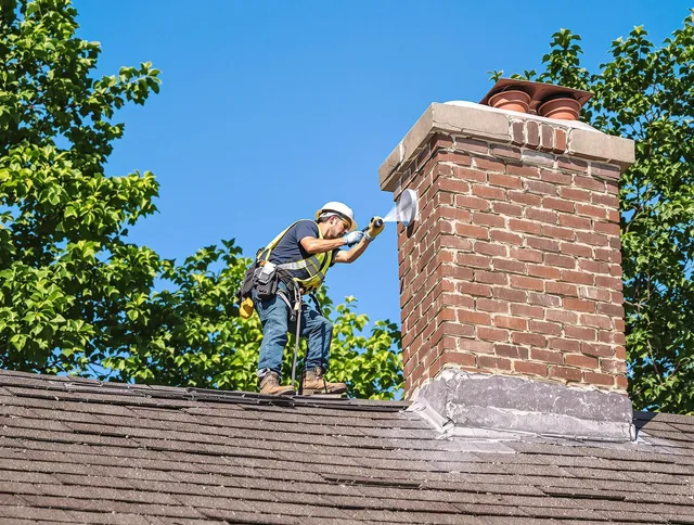 Hartford Chimney Sweep performing an inspection with advanced tools in Hartford, CT
