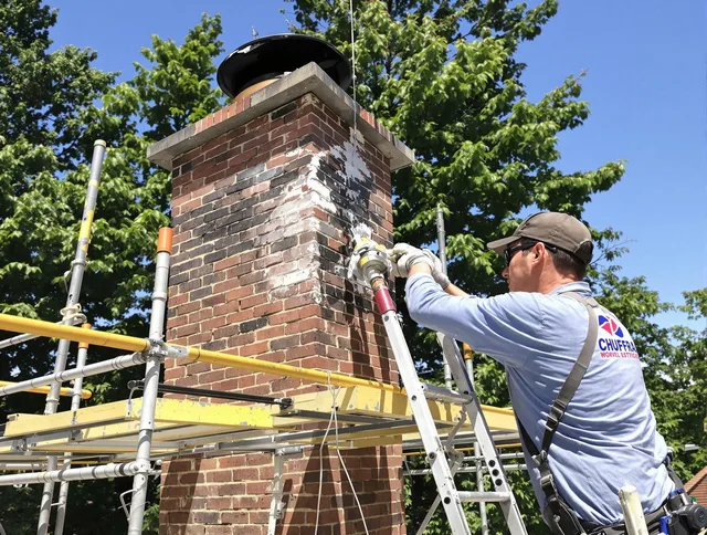 Structural chimney repair by Hartford Chimney Sweep in Hartford, CT