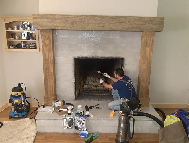 Detailed creosote removal process by Hartford Chimney Sweep in Hartford, CT