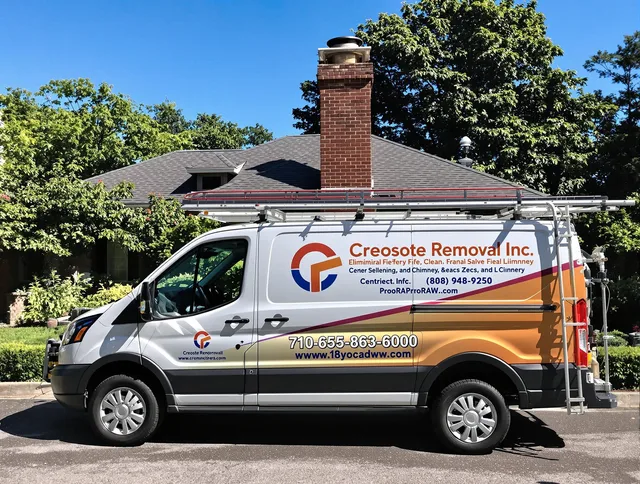 Hartford Chimney Sweep technician removing creosote safely in Hartford, CT