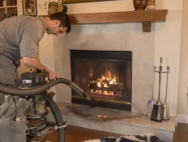 Routine fireplace upkeep by Hartford Chimney Sweep in Hartford, CT
