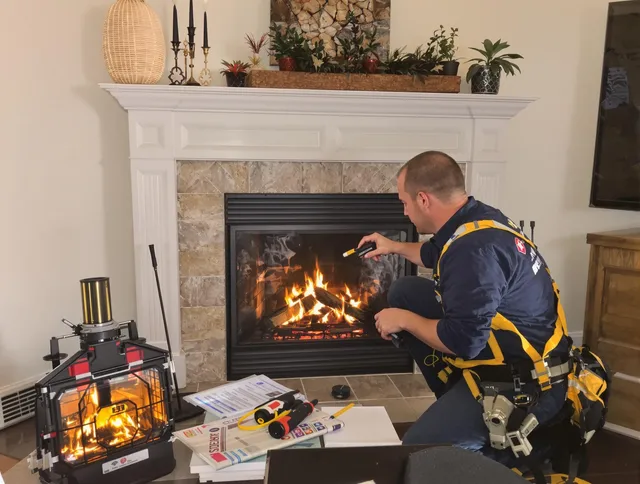 Safety-focused fireplace inspection by Hartford Chimney Sweep in Hartford, CT